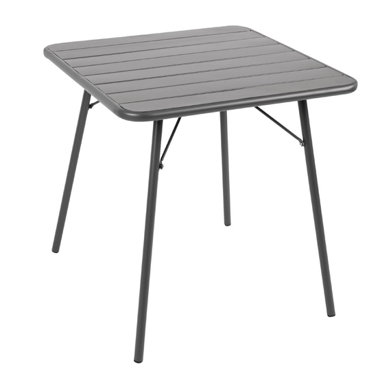 Bolero quadratischer Bistrotisch Stahl grau 70cm 2 Bolero quadratischer Bistrotisch Stahl grau 70cm
