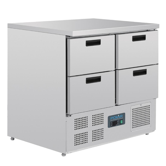 Polar Serie G Kühltisch mit 4 Schubladen 240L Polar Serie G Kühltisch mit 4 Schubladen 240L