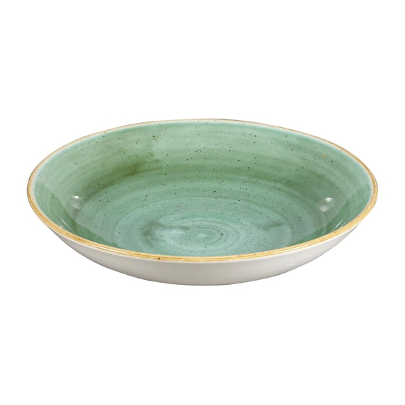Churchill Stonecast, runde Coupe-Schüsseln, Samphire-Grün, 248 mm, (12 Stück) 1 Churchill Stonecast, runde Coupe-Schüsseln, Samphire-Grün, 248 mm, (12 Stück)