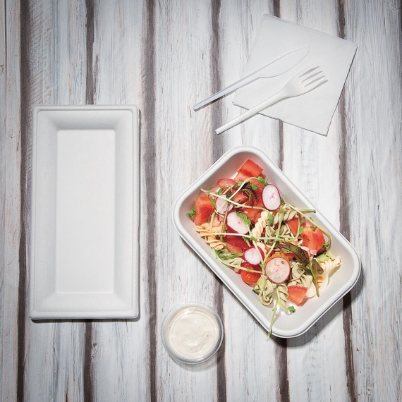 Fiesta Compostable kompostierbare Menüschalen aus Bagasse 68cl (50 Stück) 1 Fiesta Compostable kompostierbare Menüschalen aus Bagasse 68cl (50 Stück)