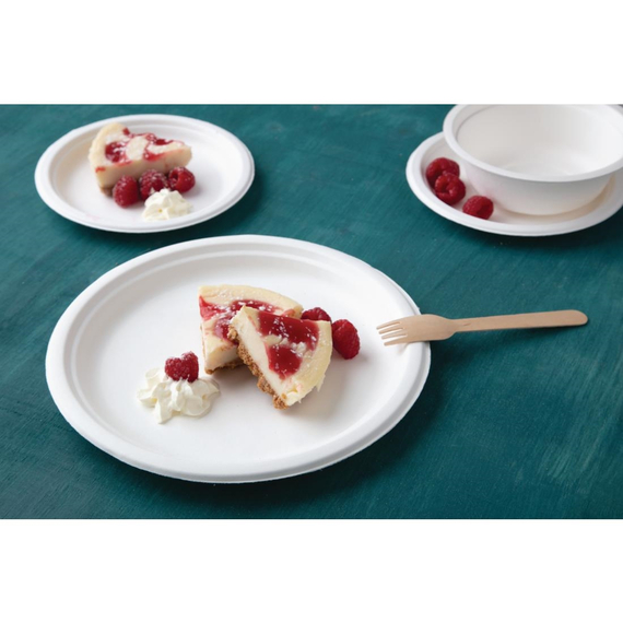 Fiesta Compostable kompostierbare Zuckerrohrteller 26cm (50 Stück) 1 Fiesta Compostable kompostierbare Zuckerrohrteller 26cm (50 Stück)