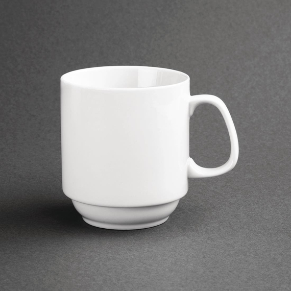 Olympia Whiteware stapelbare Becher 28,4cl (12 Stück) 3 Olympia Whiteware stapelbare Becher 28,4cl (12 Stück)