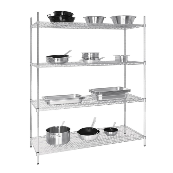 Vogue 4 Reihen Drahtregal-Kit 1525x610mm 1 Vogue 4 Reihen Drahtregal-Kit 1525x610mm