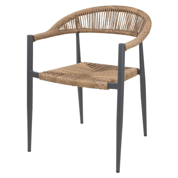 Bolero Eden PE Twist Rattan Outdoor Armlehnstuhl Natur (4 Stück) Bolero Eden PE Twist Rattan Outdoor Armlehnstuhl Natur (4 Stück)
