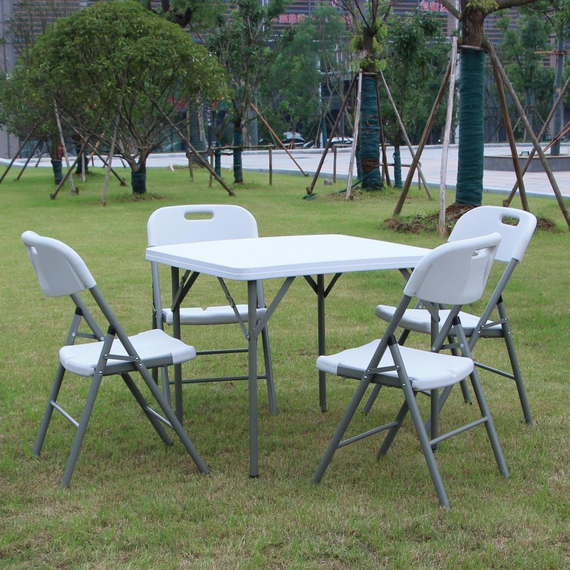 Bolero quadratischer Klapptisch weiß 86 x 86cn 6 Bolero quadratischer Klapptisch weiß 86 x 86cn