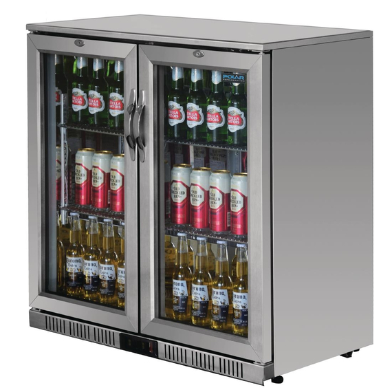 Polar Serie G Edelstahl Barkühlschrank mit 2 Klapptüren 208L 2 Polar Serie G Edelstahl Barkühlschrank mit 2 Klapptüren 208L