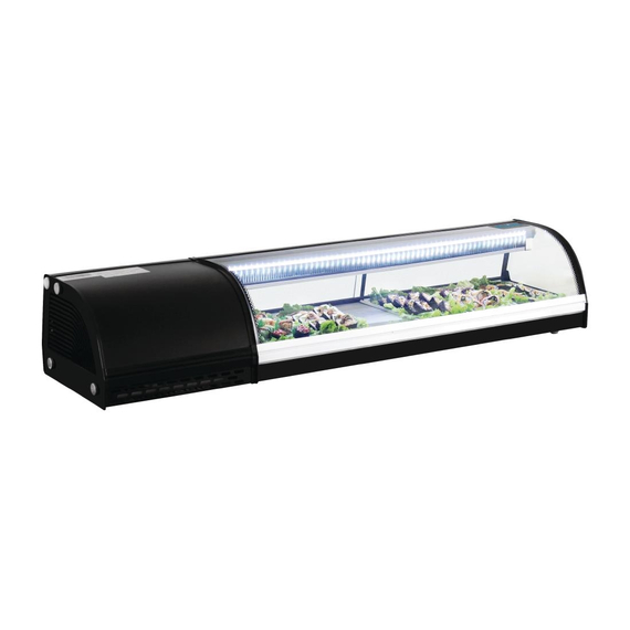 Polar Serie G Kühlvitrine für Sushi 150cm 2 Polar Serie G Kühlvitrine für Sushi 150cm