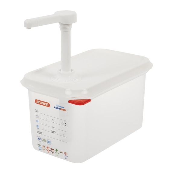 Araven Saucenspender mit Pumpe 1/4 GN 2 Araven Saucenspender mit Pumpe 1/4 GN