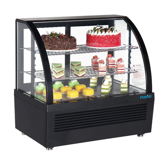 Polar C-Serie Tischkühlvitrine Schwarz 100Ltr 3 Polar C-Serie Tischkühlvitrine Schwarz 100Ltr