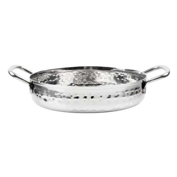 Olympia Tischpräsentationsschale Edelstahl gehämmert 125mm Olympia Tischpräsentationsschale Edelstahl gehämmert 125mm