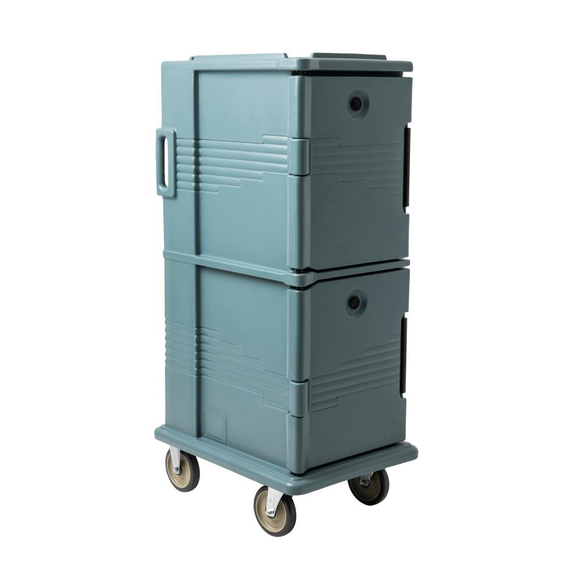 Cambro Doppelter isolierter Lebensmittelcontainer graublau 3 Cambro Doppelter isolierter Lebensmittelcontainer graublau