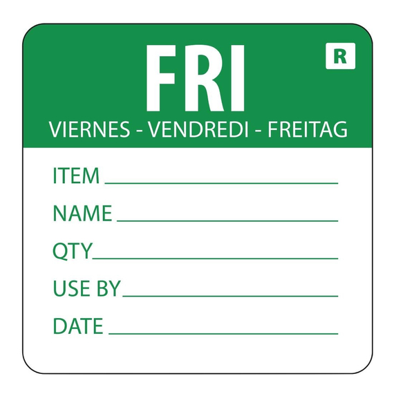 Hygiplas Farbcodesticker Freitag (500 Stück) Hygiplas Farbcodesticker Freitag (500 Stück)