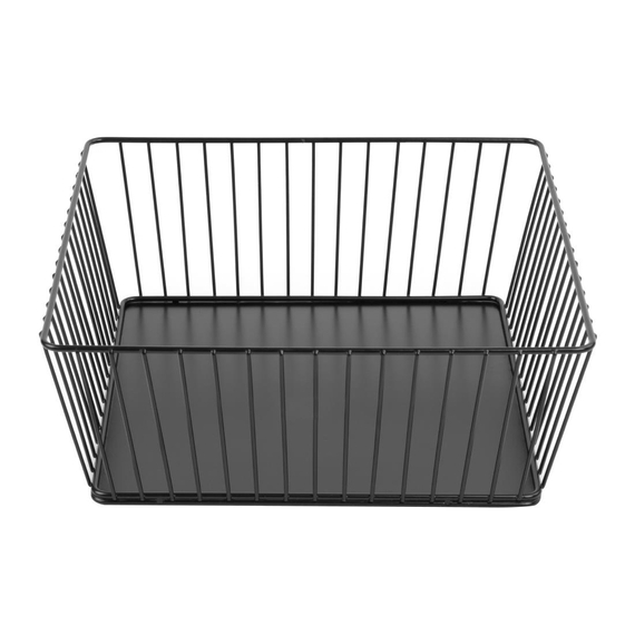 Olympia Draht-Präsentationstablett für Speisen, quadratisch, schwarz, 280 x 280 x 100 mm 3 Olympia Draht-Präsentationstablett für Speisen, quadratisch, schwarz, 280 x 280 x 100 mm