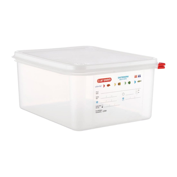 Araven GN1/2 Lebensmittelbehälter 12,5L (4 Stück) Araven GN1/2 Lebensmittelbehälter 12,5L (4 Stück)