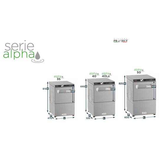 Project Alpha 50 Geschirrspülmaschine - 230V 4 Project Alpha 50 Geschirrspülmaschine - 230V