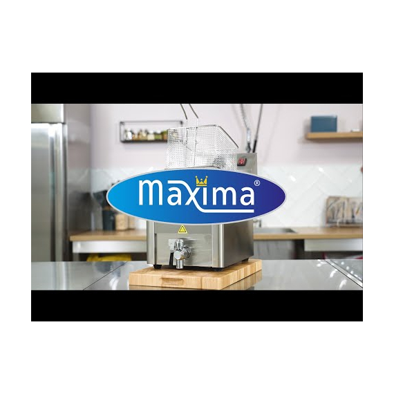 Maxima Gastro Fritteuse - 8 l - 1 Korb - mit Ablasshahn 9 Maxima Gastro Fritteuse - 8 l - 1 Korb - mit Ablasshahn