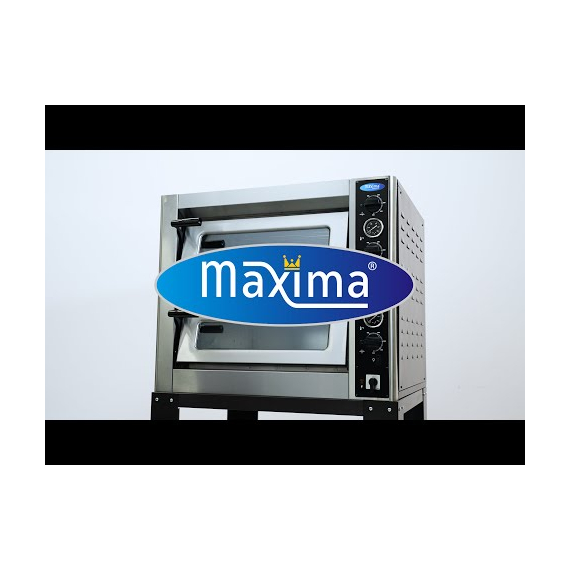 Maxima Gastro Pizzaofen - Passt 4 x Ø 30 cm Pizzas - Doppeldeck 7 Maxima Gastro Pizzaofen - Passt 4 x Ø 30 cm Pizzas - Doppeldeck