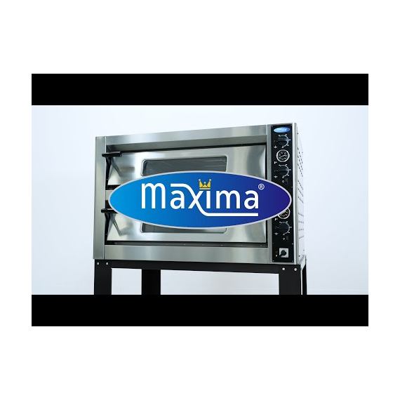 Maxima Gastro Pizzaofen - Passt 12 x Ø 30 cm Pizzas - Doppeldeck 7 Maxima Gastro Pizzaofen - Passt 12 x Ø 30 cm Pizzas - Doppeldeck