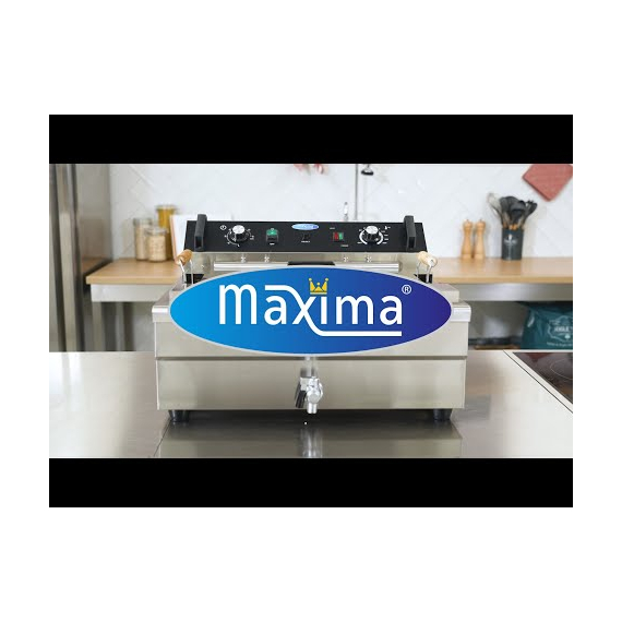 Maxima Gastro Fritteuse - 20 l - 1 Korb - mit Ablasshahn 9 Maxima Gastro Fritteuse - 20 l - 1 Korb - mit Ablasshahn