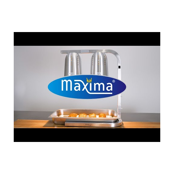 Maxima Gastro Wärmelampe - 2 Lampen - inkl. Lampen und 1 x 1/1 GN -Behälter 5 Maxima Gastro Wärmelampe - 2 Lampen - inkl. Lampen und 1 x 1/1 GN -Behälter