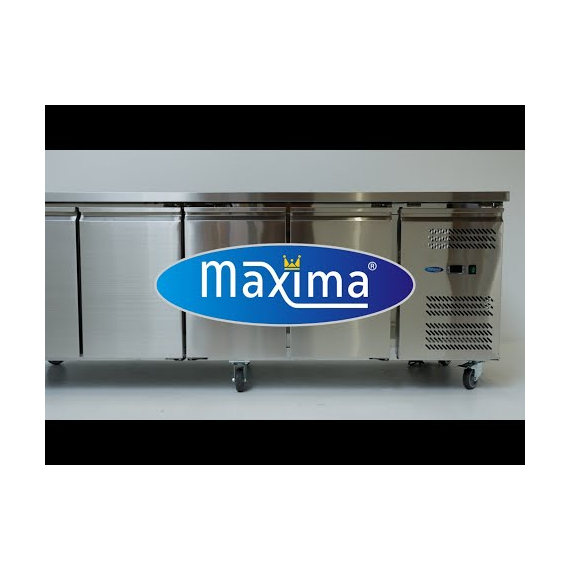 Maxima Gastro Kühltisch - 223 cm - 4 Türen 1 Maxima Gastro Kühltisch - 223 cm - 4 Türen