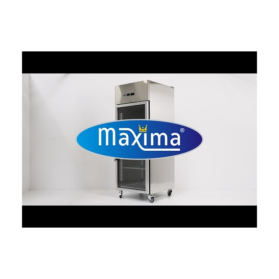 Maxima Gastro Gefrierschrank - 700 l - 3 Einstellbare Regale (2/1 GN) - Rostfreier Stahl - mit Glastür 5 Maxima Gastro Gefrierschrank - 700 l - 3 Einstellbare Regale (2/1 GN) - Rostfreier Stahl - mit Glastür