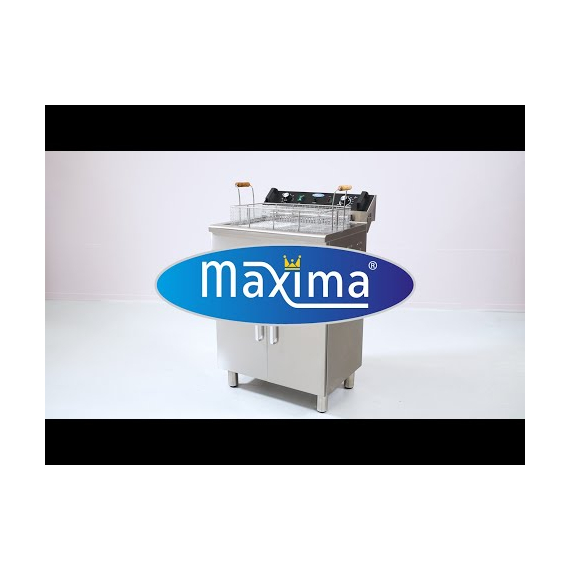 Maxima Gastro Fritteuse - 16 l - 1 Korb - mit Ablasshahn und Ständer - 400V 8 Maxima Gastro Fritteuse - 16 l - 1 Korb - mit Ablasshahn und Ständer - 400V