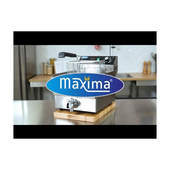 Maxima Gastro Fritteuse - 10 l - 1 Korb - mit Ablasshahn 8 Maxima Gastro Fritteuse - 10 l - 1 Korb - mit Ablasshahn