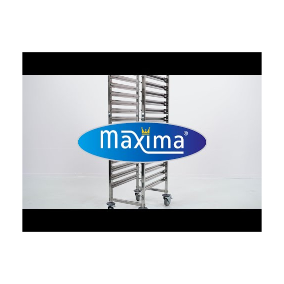 Maxima Gastro Tablettwagen - Gastronorm - Passt 16 x 1/1 GN -Tabletts - exkl. GN -Tabletts 4 Maxima Gastro Tablettwagen - Gastronorm - Passt 16 x 1/1 GN -Tabletts - exkl. GN -Tabletts