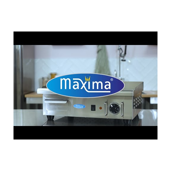 Maxima Gastro Grillplatte - Glatte Chrom - 55 cm - inkl. Tropfschale 6 Maxima Gastro Grillplatte - Glatte Chrom - 55 cm - inkl. Tropfschale