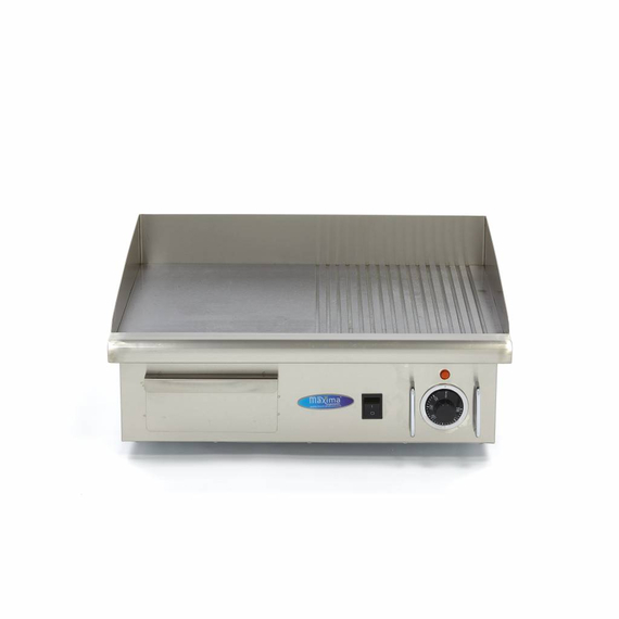 Maxima Gastro Grillplatte - Halb Gerillt - 55 cm - inkl. Tropfschale 1 Maxima Gastro Grillplatte - Halb Gerillt - 55 cm - inkl. Tropfschale