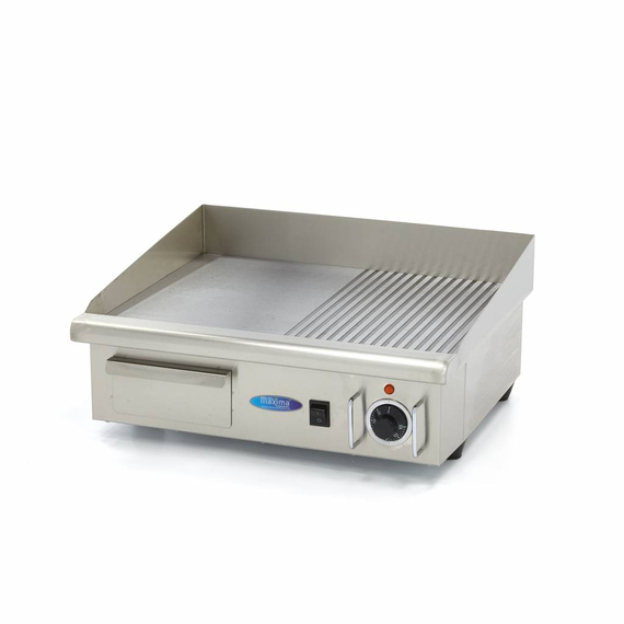 Maxima Gastro Grillplatte - Halb Gerillt - 55 cm - inkl. Tropfschale Maxima Gastro Grillplatte - Halb Gerillt - 55 cm - inkl. Tropfschale