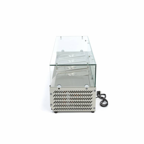 Maxima Gastro Aufsatzkühlvitrine - 120 cm - Passt 4 x 1/3 GN 2 Maxima Gastro Aufsatzkühlvitrine - 120 cm - Passt 4 x 1/3 GN