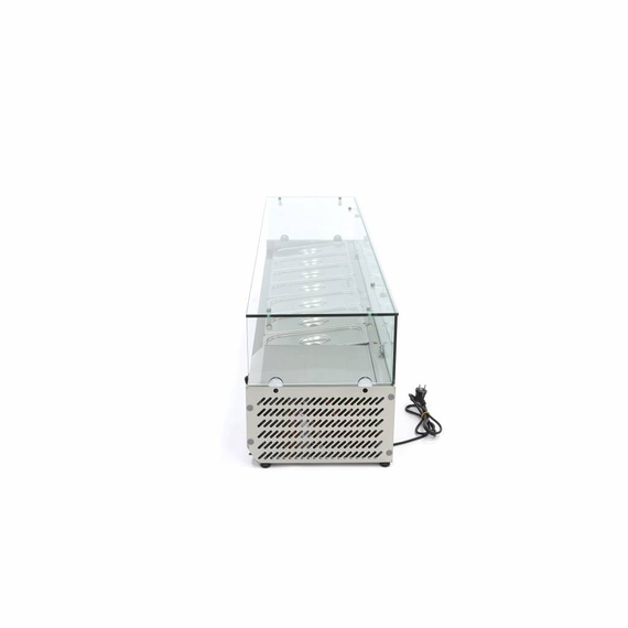 Maxima Gastro Aufsatzkühlvitrine - 160 cm - Passt 7 x 1/3 GN 2 Maxima Gastro Aufsatzkühlvitrine - 160 cm - Passt 7 x 1/3 GN