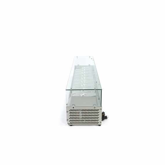 Maxima Gastro Aufsatzkühlvitrine - 200 cm - Passt 9 x 1/3 GN 2 Maxima Gastro Aufsatzkühlvitrine - 200 cm - Passt 9 x 1/3 GN