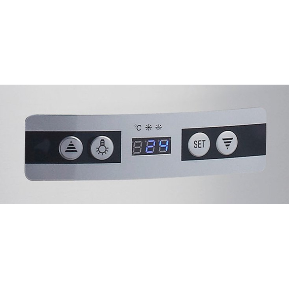 Maxima Gastro Glastürkühlschränke - 100 l - 48 cm - Runde 6 Maxima Gastro Glastürkühlschränke - 100 l - 48 cm - Runde