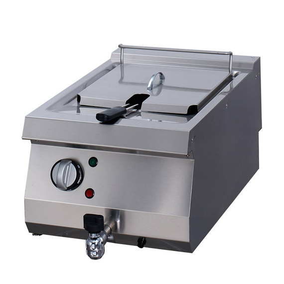 Maxima Gastro Heavy Duty Fritteuse - 1 x 12 l - Einzeleinheit - 70 cm Tief - mit Ablasshahn - Elektrisch Maxima Gastro Heavy Duty Fritteuse - 1 x 12 l - Einzeleinheit - 70 cm Tief - mit Ablasshahn - Elektrisch