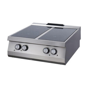 Maxima Gastro Heavy Duty Kochfeld - 4 Brenner - Infrarot - Doppeleinheit - 70 cm Tief - Elektrisch