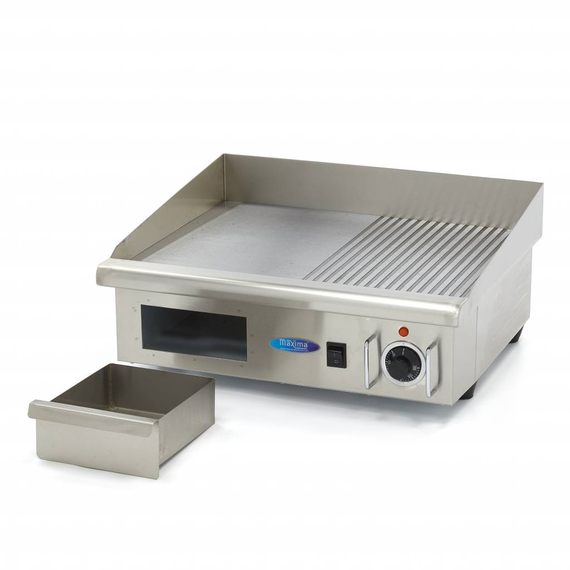 Maxima Gastro Grillplatte - Halb Gerillt - 55 cm - inkl. Tropfschale 4 Maxima Gastro Grillplatte - Halb Gerillt - 55 cm - inkl. Tropfschale