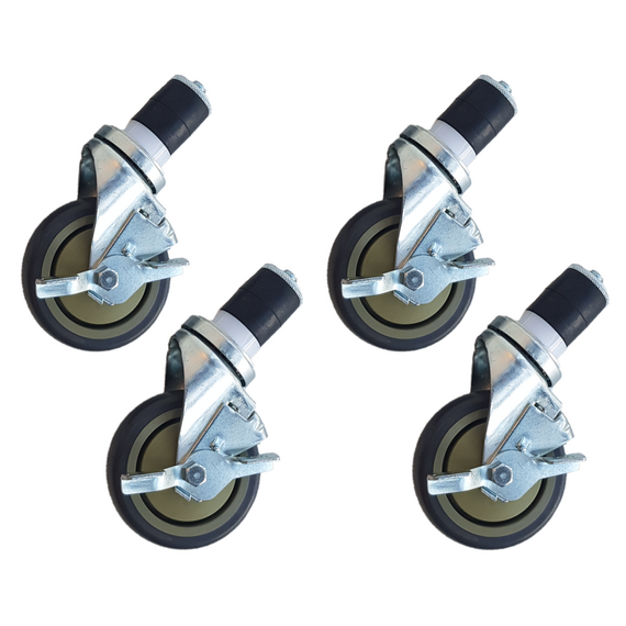 Maxima Arbeitstisch-Räder 4 Stück - mit Bremsen - 5 Zoll / 12,7 cm Maxima Arbeitstisch-Räder 4 Stück - mit Bremsen - 5 Zoll / 12,7 cm