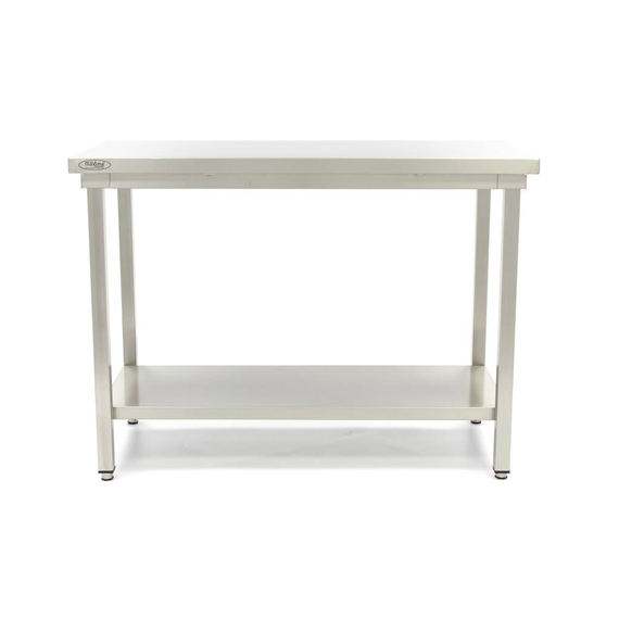Maxima Gastro Edelstahltisch - 180 x 60 cm - Einstellbare Höhe - mit Lagerregal 1 Maxima Gastro Edelstahltisch - 180 x 60 cm - Einstellbare Höhe - mit Lagerregal