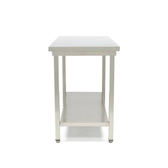Maxima Gastro Edelstahltisch - 180 x 60 cm - Einstellbare Höhe - mit Lagerregal 2 Maxima Gastro Edelstahltisch - 180 x 60 cm - Einstellbare Höhe - mit Lagerregal