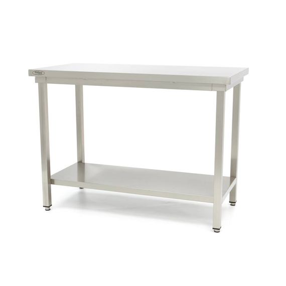 Maxima Gastro Edelstahltisch - 180 x 60 cm - Einstellbare Höhe - mit Lagerregal Maxima Gastro Edelstahltisch - 180 x 60 cm - Einstellbare Höhe - mit Lagerregal