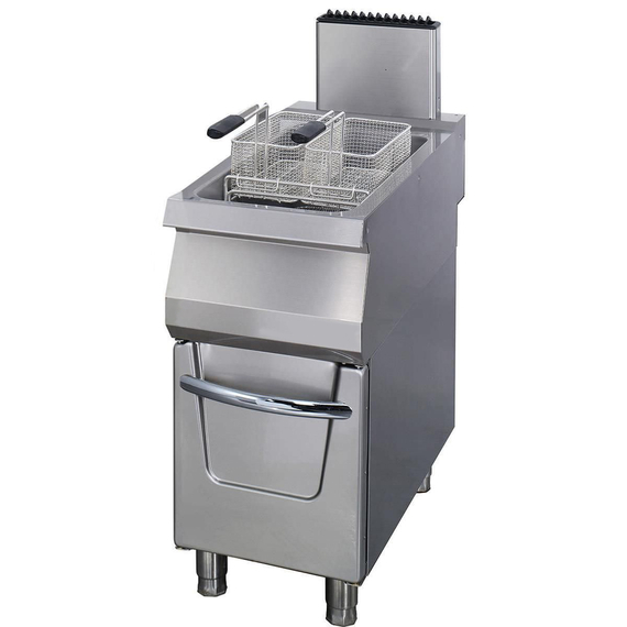Maxima Gastro Premium Fritteuse - 1 x 22 l - Einzeleinheit - 90 cm Tief - mit Ablasshahn - Gas Maxima Gastro Premium Fritteuse - 1 x 22 l - Einzeleinheit - 90 cm Tief - mit Ablasshahn - Gas