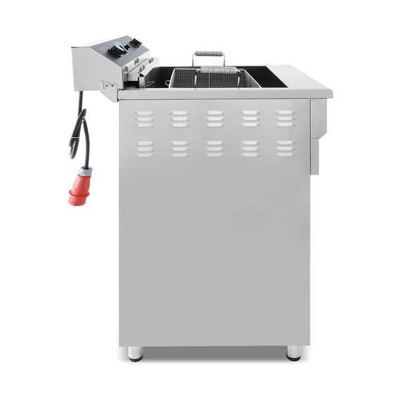 Maxima Gastro Fritteuse - 45 l - 1 Korb - mitAblasshahn - 400 V 2 Maxima Gastro Fritteuse - 45 l - 1 Korb - mitAblasshahn - 400 V