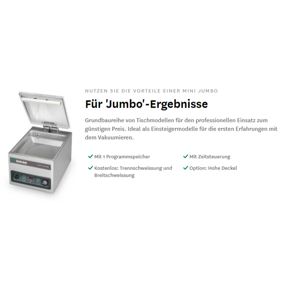 Henkelman Mini Jumbo Vakuumierer 6 Henkelman Mini Jumbo Vakuumierer