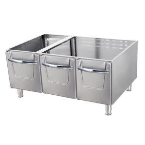 Maxima Gastro Premium Arbeitsschrank - Dreifache Einheit - 90 cm Tief - inkl. Türen
