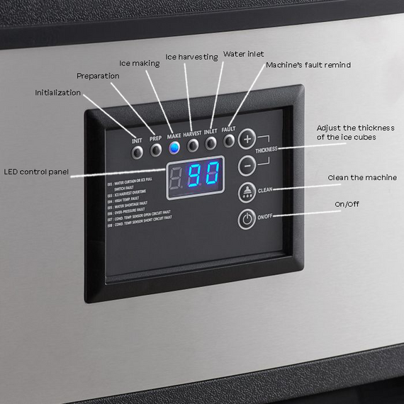 Combisteel Eiswürfelmaschine 73Kg/24H 9 Combisteel Eiswürfelmaschine 73Kg/24H