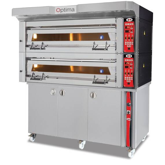 GMG Bäckerei- & Konditoreiofen PB2M-128 mit 2 Backkammern, Vollschamott und Gärschrank GMG Bäckerei- & Konditoreiofen PB2M-128 mit 2 Backkammern, Vollschamott und Gärschrank