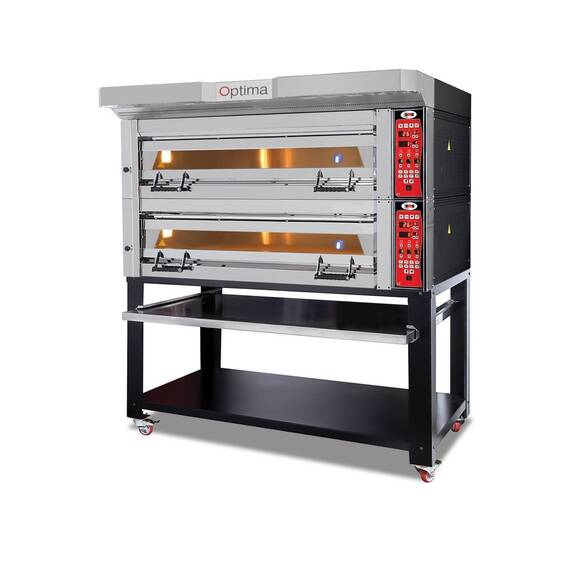 GMG Bäckerei- & Konditoreiofen PB2T-128 mit 2 Backkammern, Vollschamott und Untergestell GMG Bäckerei- & Konditoreiofen PB2T-128 mit 2 Backkammern, Vollschamott und Untergestell